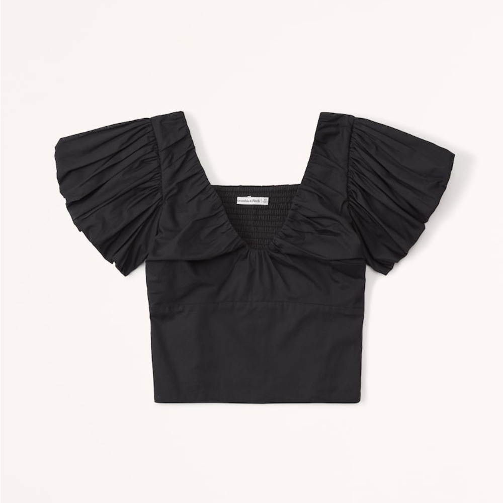 Abercrombie flutter sleeve shirt